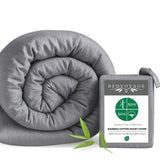 Bamboo Cotton Duvet Cover - Viscose from Bamboo + Cotton - Silver