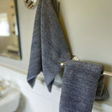 Bamboo Hand Towels - Viscose from Bamboo + Cotton - 2pk - Charcoal