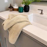 Bamboo Hand Towels - Viscose from Bamboo + Cotton - 2pk - Sand