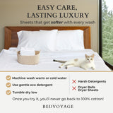 Bamboo Cotton Pillowcases - Viscose from Bamboo + Cotton - Snow