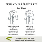 Bamboo Cotton Bath Robe - Viscose from Bamboo + Cotton - Charcoal