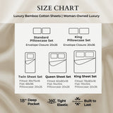 Bamboo Cotton Sheet Set - Viscose from Bamboo + Cotton - Sand