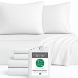 Bamboo Cotton Sheet Set - Viscose from Bamboo + Cotton - Snow
