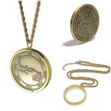 Fifth Pentacle of the Moon Necklace – 72 Names of God – 1FitAll Bezel