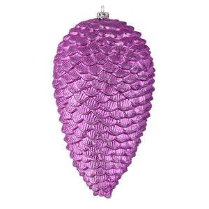 10'' Orchid Matte Glitter Pinecone 2/Box