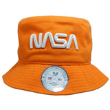 NASA Relaxed Bucket Hat,Worm,Orange,L_XL