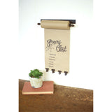 HANGING NOTE ROLL WITH 4 BRASS FINISH CLIPS11IN