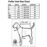 NFL Team Puffer Dog Vest