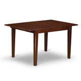 Nft-Mah-T Norfolk Rectangular Table With 12 Butterfly Leaf -Mahogany Finish.