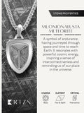 Meteorite Shield Pendant Necklace