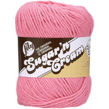 Lily Sugar N Cream Super Size Solid Yarn, 4oz, Gauge 4 Medium, 100% Cotton - Rose Pink - Machine Wash & Dry