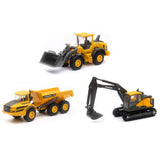 Volvo Construction Vehicles Set of 3 pieces Diecast Models by New Ray