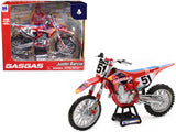 GasGas MC 450F Motorcycle #51 Justin Barcia GasGas Factory Racing Red Bull 1/12 Diecast Model by New Ray