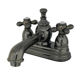 Kingston Brass Ns7000Ax 4 In. Centerset Bathroom Faucet, Black Stainless Steel