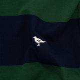 Classic Striped Rugby Shirt in Green and Navy