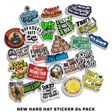 New - Hard Hat Sticker Pack (24)