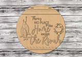 There's No Place like HOME except the Rivah Door Hanger DIY Unfinished Kit