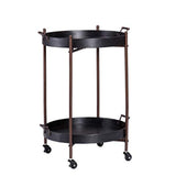 Alfred Two-Tier Round Butler Table
