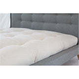100% Organic Cotton King 6 Mattress With 2 Foam Core In Organic Twill Fabric Case