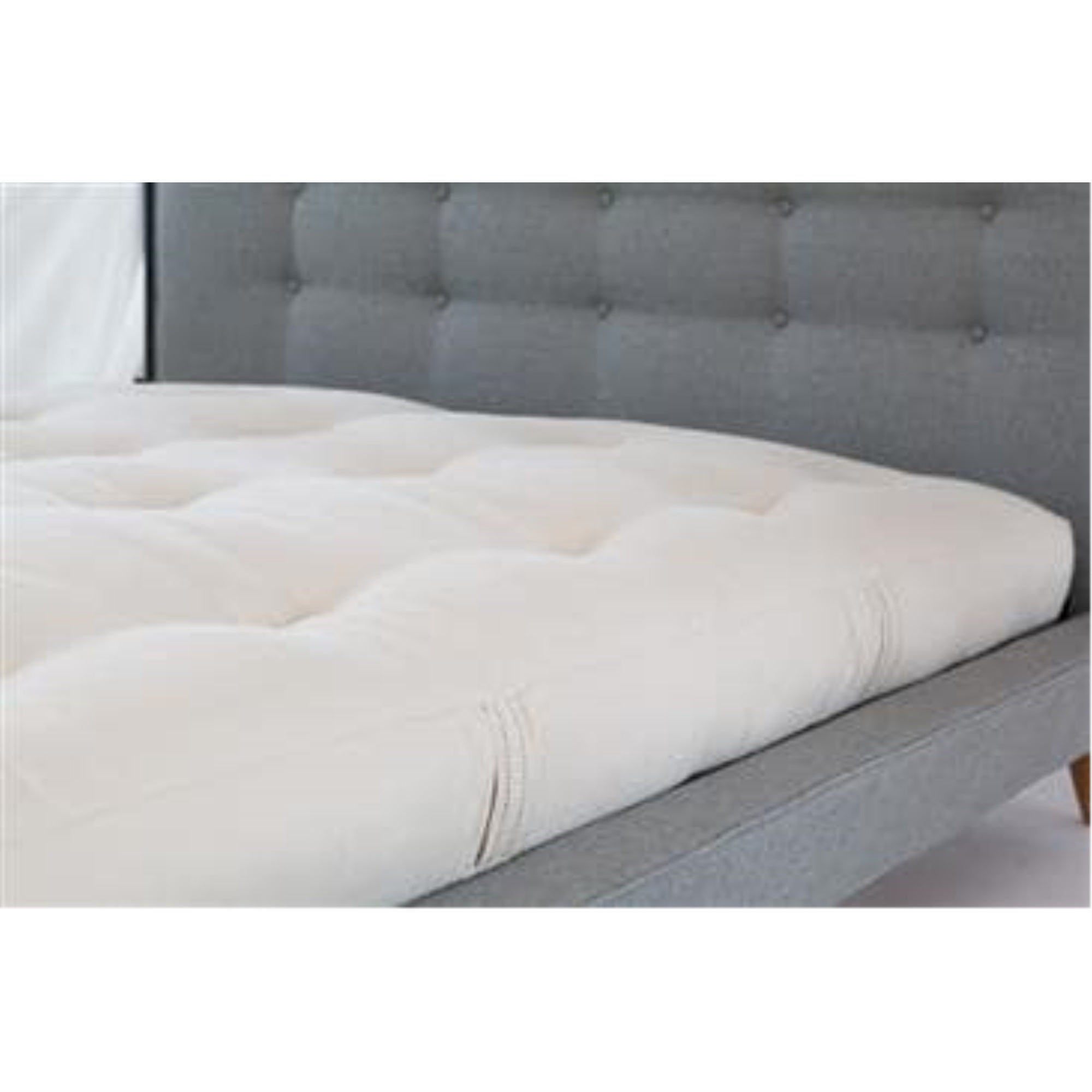100% Organic Cotton Cali King Mattress With 2 Foam Core In Organic Twill Fabric Case