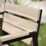 Standlake Slatted Outdoor Chairs 2Pc Set