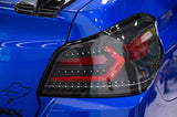 OLM Evolution Tail Lights (Clear Lens, Black Base, Red Bar) - 2015-2021 WRX / STI