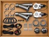 OPEN BOX 2.25" MILD STEEL EXHAUST CUTOUT- DUAL SLIP FIT
