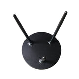 Scranton 3 Legged Side End Accent Table, 16 Round, Black Metal, Modern