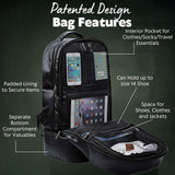 Black Leather Patented Carry-on Bag (XL Design) (Only 300 Made)