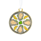 Oyster Plate Enamel Ornament