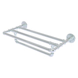 Pipeline Collection 24 Inch Wall Mounted Towel Shelf With Towel Bar