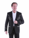 SOLID BLAZER W/PIPING