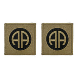 Army 82nd Airborne Division OCP Patch w/ Hook Fastener (pair)