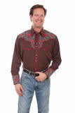 Rose Emb. Pick Stitch Shirt -Like New