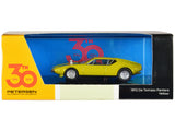 1972 De Tomaso Pantera Yellow Petersen Automotive Museum 30th Anniversary 1/64 Diecast Model Car by Paragon Models