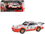 Porsche 911 Carrera RSR 3.0 #74 Aurora Racing White with Red Stripes 1/64 Diecast Model Car by Paragon Models