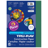 Tru-Ray Construction Paper, Dark Green, 9 x 12, 50 Sheets