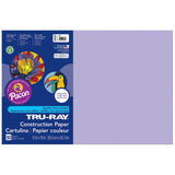 Tru-Ray Construction Paper, Lilac, 12 x 18, 50 Sheets
