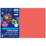 Tru-Ray Construction Paper, Red, 12 x 18, 50 Sheets