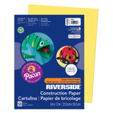 Riverside 3D Construction Paper, Yellow, 9 x 12, 50 Sheets
