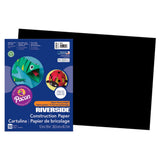 Riverside 3D Construction Paper, Black, 12 x 18, 50 Sheets