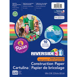 Riverside 3D Construction Paper, 10 Assorted Colors, 9 x 12, 220 Sheets