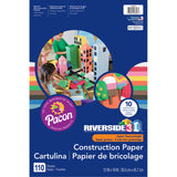 Riverside 3D Construction Paper, 10 Assorted Colors, 12 x 18, 110 Sheets