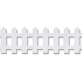Decorative Border, White, Picket Fence, 6 x 16, 1 Roll