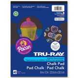 Tru-Ray Chalk Pad, Black, 9 x 12, 40 Sheets