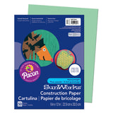SunWorks Construction Paper, Light Green, 9 x 12, 50 Sheets