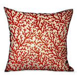 Plutus Sweet Trinidad Red Floral Luxury Throw Pillow Double Sided 20 X 20