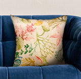 Plutus Underthesea Multi Floral Luxury Throw Pillow Double Sided 24 X 24