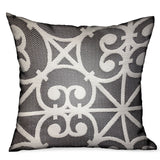 Plutus Abalone Truffle Gray Chevron Luxury Outdoor/Indoor Throw Pillow Double Sided 24 X 24