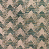 Plutus Forest Jade Sea Green Chevron Luxury Outdoor/Indoor Throw Pillow Double Sided 18 X 18